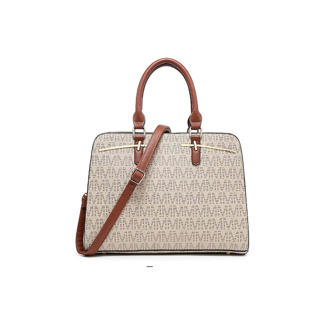 レディース サッチェル ハンドバッグ ショルダー 財布 トートバッグ トップハンドル ワークバッグ お揃いのリストレットウォレット付き