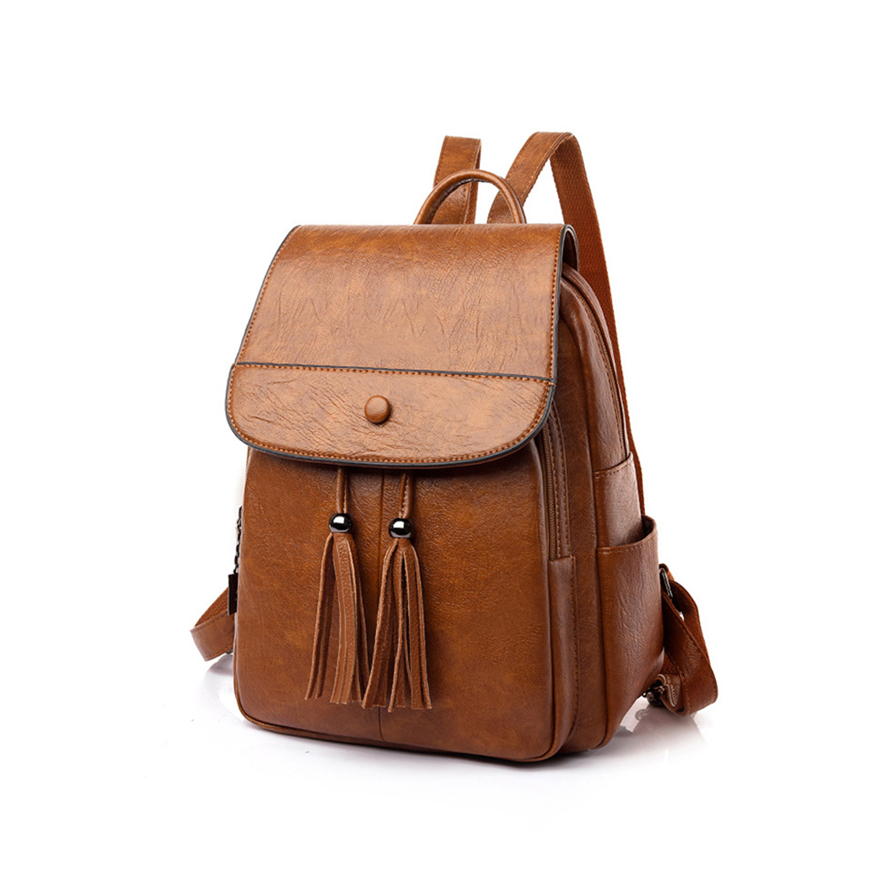 レディファッションハンドバッグカジュアルバックパックバックパックバッグ女性大容量旅行アウトドアバックパックと 2 つのサイドポケット