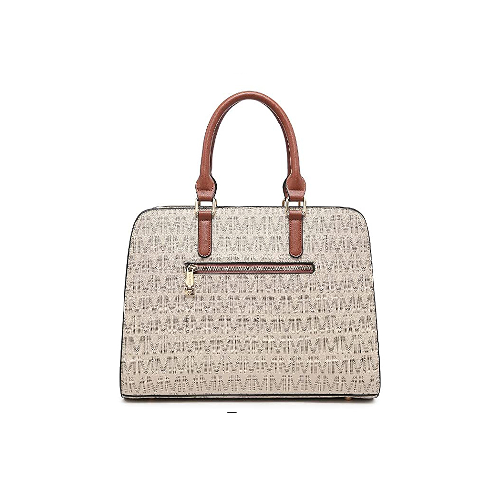 レディース サッチェル ハンドバッグ ショルダー 財布 トートバッグ トップハンドル ワークバッグ お揃いのリストレットウォレット付き