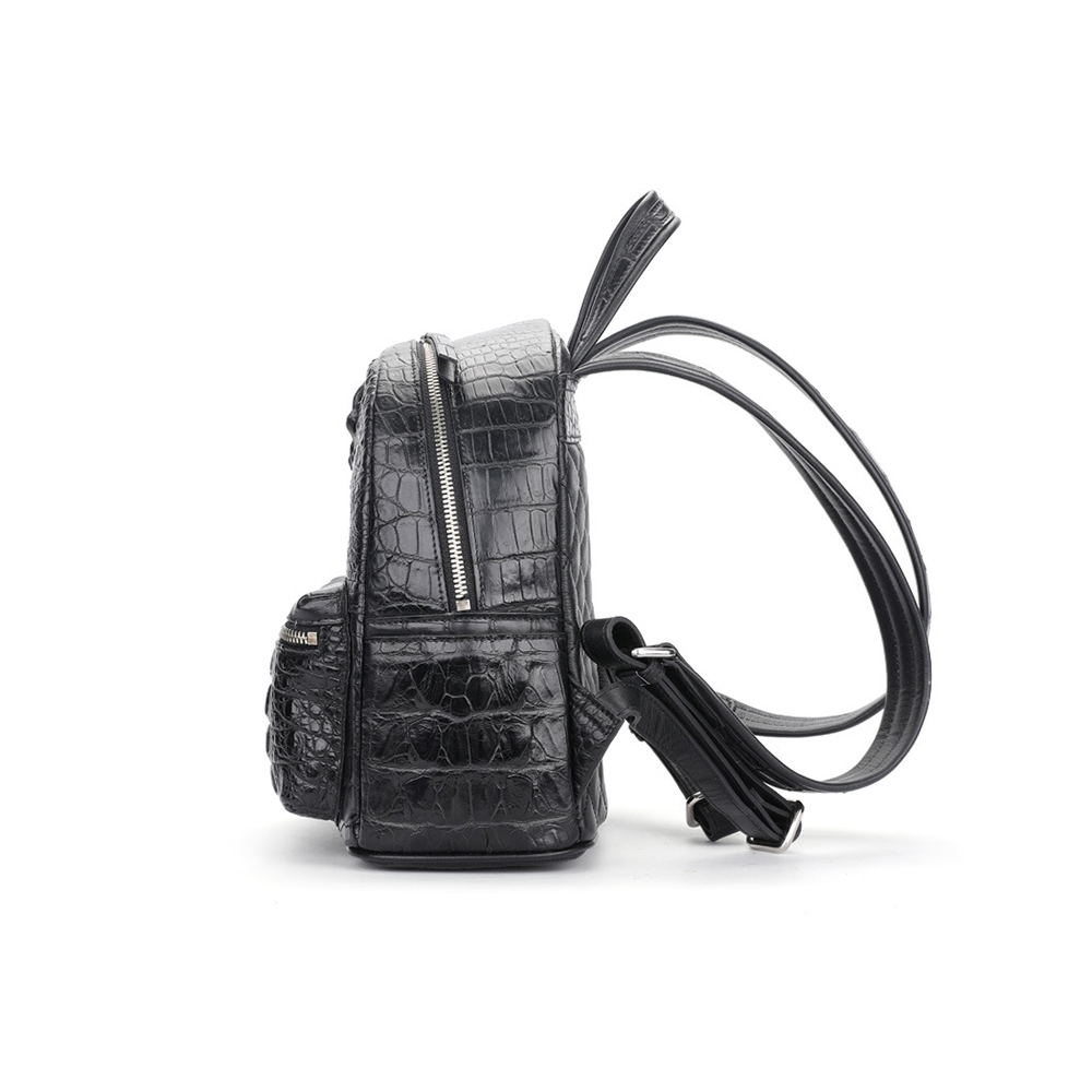 少量 激安 男女兼用 グリーン ミドルサイズ 本革 クロコダイル リュックサック バッグ