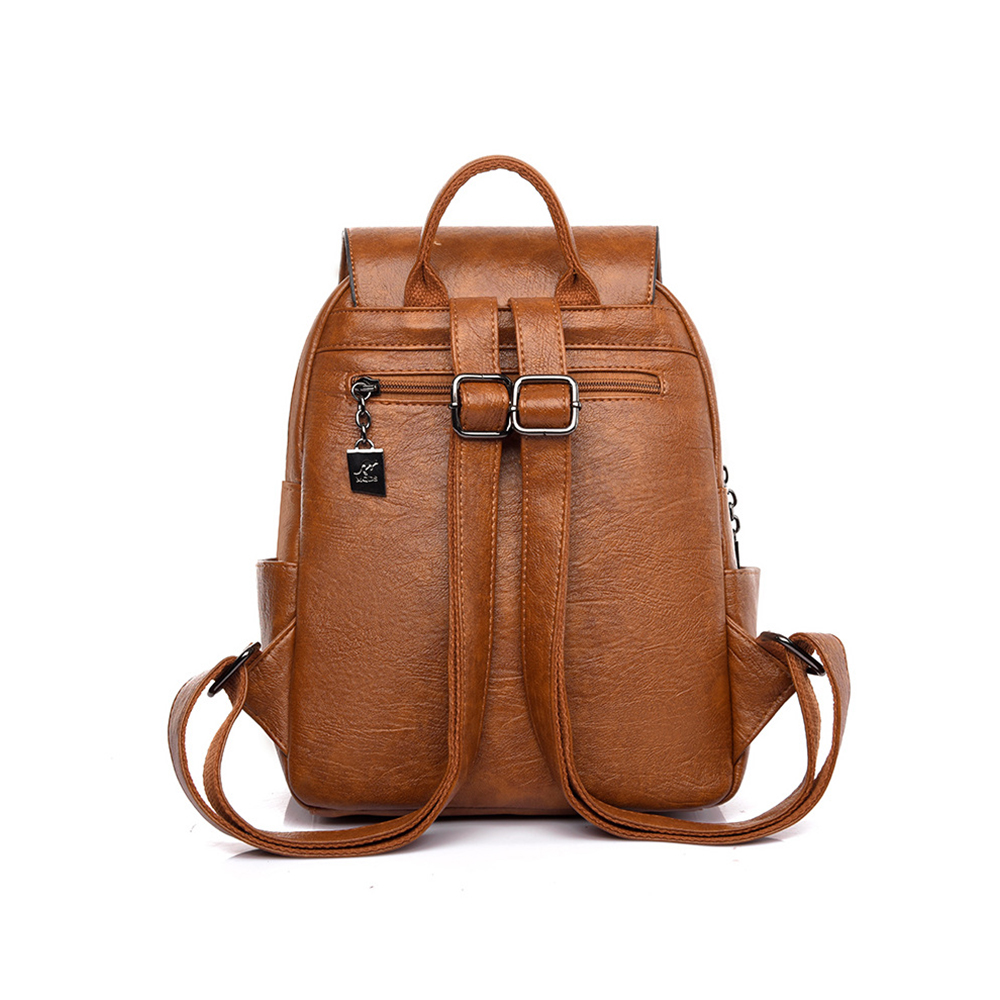 レディファッションハンドバッグカジュアルバックパックバックパックバッグ女性大容量旅行アウトドアバックパックと 2 つのサイドポケット