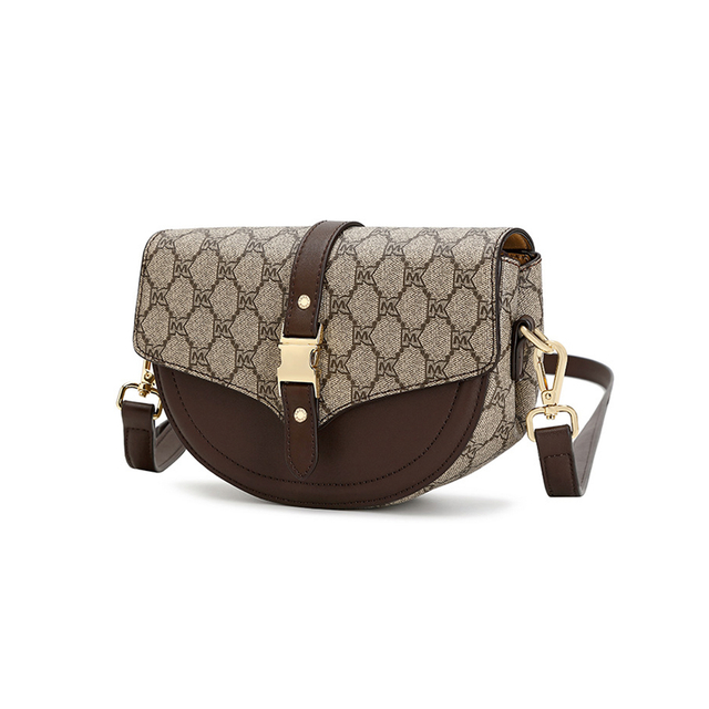 広州デザイナーのカスタマイズされた女性の革のサドル バッグ クロスボディ デザイナー バッグ女性の有名なブランドのショルダー ミニ バッグ