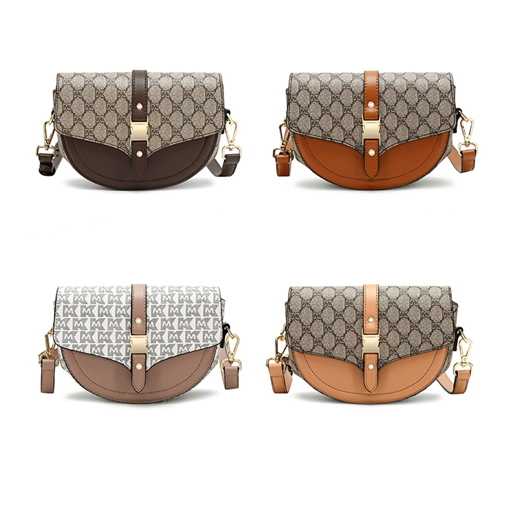 広州デザイナーのカスタマイズされた女性の革のサドル バッグ クロスボディ デザイナー バッグ女性の有名なブランドのショルダー ミニ バッグ