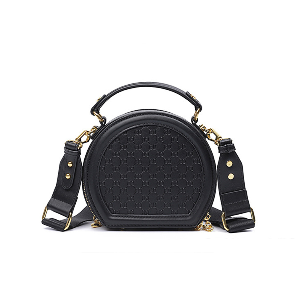 2022 最高のホット販売新しいデザイン卸売カスタマイズ デザイナー レザー サークル バッグ女性ラウンド クロス ボディ サークル財布