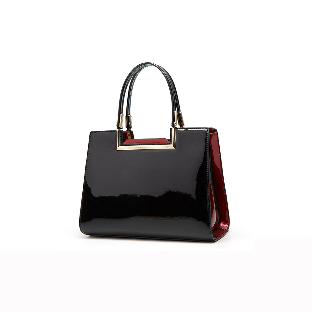 最新のファッションラグジュアリーパテントレザーハンドバッグショルダーバッグフェイクレザーレディクロスボディバッグ